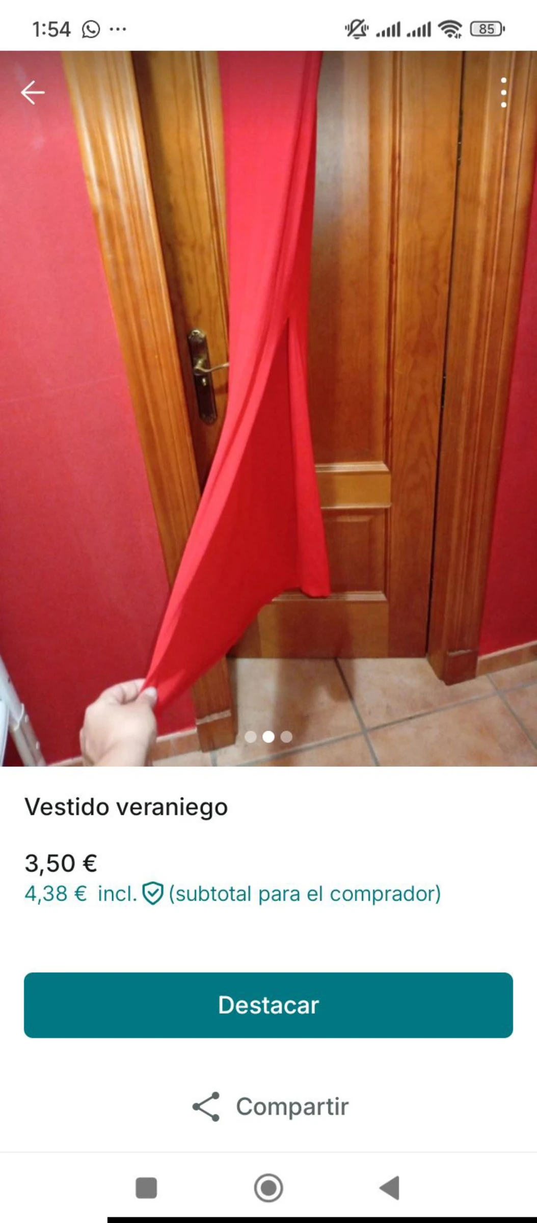Red long summer dress – photo 3